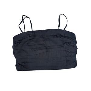 Abercrombie Strapless Black Tube Top Size Medium M New Crop Top Stretchy